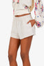 Reformation Beige Linen Shorts Size S