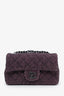 Pre-loved Chanel™ 2022+ Pink/Black Tweed Mini Rectangular Flap Bag