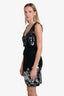 Class Roberto Cavalli Black Sequin Embellished V Neck Sleeveless Dress Size 6 US