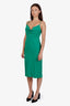 Alex Perry Green Cowl Neck Strappy Midi Dress Estimated Size S
