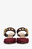 Christian Dior Burgundy Technical Fabric D-Dior Heels Size 38