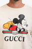 Gucci x Disney Cream Cotton Mickey Mouse Printed Sweatshirt Size M Men's