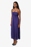 Isabel Marant Purple Spaghetti Strap Maxi Dress Size 38