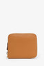 Hermès 2023 Biscuit Epsom Leather Silk'In Compact Wallet