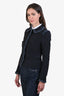Dolce & Gabbana Navy Blue and Denim Cropped Blazer Size 38