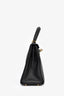 Hermès 2021 Black Togo Leather Retourne Kelly 25 GHW