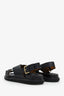 Marni Black Leather 'Fussbett' Criss Cross Sandals Size 40