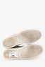 Hermès Black Leather/Grey Canvas 'Match' Sneakers Size 36