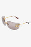 Miu Miu Purple Logo Shield 'Aube' Sunglasses