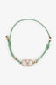 Valentino Green Swarovski® Crystals VLogo Signature Bracelet