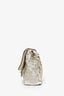 Pre-loved Chanel™ 2011-12 Cream Sequin Classic Mini Rectangle Single Flap