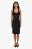 Alexander Wang Black Ruffle Hem Mini Dress Size XS