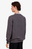 Pull col rond Hermès en cachemire gris, taille XL homme