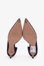 Prada Blue Suede Pointed Toe Heels Size 38