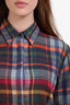 Sibel Saral Red/Multicolour Wool Plaid Flannel Top Size S