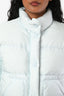 Prada 2017 Sky Blue Nylon Down Puffer Jacket Size 40