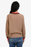 Kule Camel Cashmere Striped 'The Sinclair' Cardigan Size M