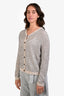 Lafayette 148 Beige/Silver Cardigan Size M