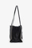 Prada Black Studded Etiquette Glace Small Tote Bag