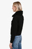 Derek Lam 10 Crosby Black Denim Shearling Collar Jacket Size XS