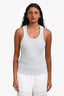 Agolde Light Blue Ribbed Crop Tank Top Size S