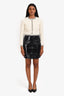 Dorothee Schumacher Black Patent Lambskin Leather Mini Skirt Estimated Size S