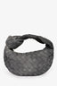 Bottega Veneta Grey Intrecciato Suede Mini Jodie Bag