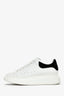 Alexander McQueen White/Black Leather Oversized Platform Sneakers Size 36