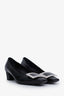Roger Vivier Black Patent Leather 'Belle Vivier' Heels Size 36.5