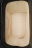 Pre-loved Chanel™ 2019 Black/Beige Calfskin Raffia Small Take Away Vanity Case Bag