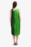 Dries Van Noten Len Lye Blue/Green Printed Dress Size 40