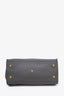 Saint Laurent Grey Leather Medium Cabas ChYc Bag With Strap