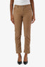 Loro Piana Brown Corduroy Slim Fitted Pants Size 40