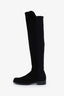 Stuart Weitzman Black Suede Knee High Boots Size 7