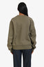 Amiri Green/Black Cotton Logo Sweatshirt Size S