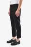 Saint Laurent Black Wool Striped Cuffed Trouser Size 48 Mens