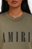 Amiri Green/Black Cotton Logo Sweatshirt Size S