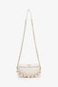 Pre-loved Chanel™ 2021 White Lambskin Hobo Bag GHW