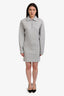 Frame Grey Cotton Collared Sweatshirt L/S Dress Size XS