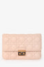 Christian Dior 2015 Beige Leather Lock Promenade Pouch with Chain
