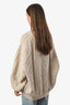 Begg x Co Beige Cashmere Fionn Cable Knit Sweater Size L/XL
