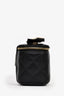 Pre-loved Chanel™ 2021 Black Leather CC Mini Vanity Crossbody Bag