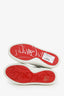 Christian Louboutin White Leather Red Trim Low Top Sneakers Size 35.5