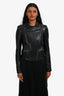 Alexander Wang Black Leather Motorcycle Jacket Size XS