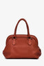 Fendi Red Leather Selleria Top Handle Bag