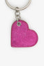 Vivienne Westwood Pink Leather Heart Key Chain