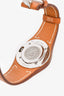 Hermès 2001 Stainless Steel/Brown Leather Strap Harnais Watch
