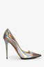 Jimmy Choo Gunmetal Metallic Heels Size 38