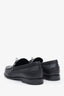 Hermès Black Leather Silver Kelly Lock 'Destin' Loafers Size 36.5