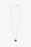 Cartier 18K Gold Black Onyx Diamonds Amulette de Pendant Necklace XS Model